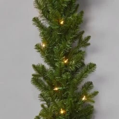 9' Pre-Lit Balsam Fir Artificial Christmas Garland Green With Clear Lights - Wondershop™ -Wondershop Sales GUEST 6f6bc280 c8a1 4c78 b22b 7b8225ebab7c