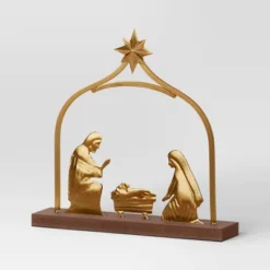 3pc Metal Christmas Nativity Scene Figurine Set - Wondershop™ Gold -Wondershop Sales GUEST 6f71a657 af48 4636 9ecb 15d0d7e15980