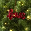 4" Christmas Metallic "Love" Ornament Red - Wondershop™ -Wondershop Sales GUEST 70e99a09 7208 4e4a 8c57 6bda76277161
