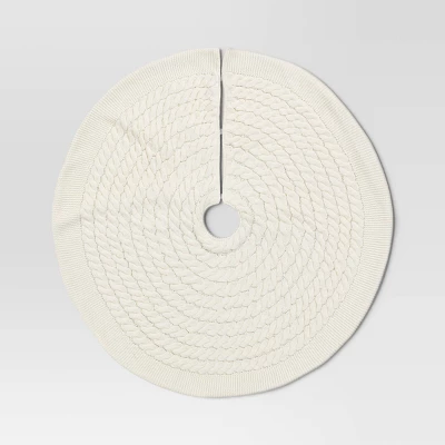 48" Centric Cable Knit Tree Skirt - Wondershop™ 4 48" Centric Cable Knit Tree Skirt - Wondershop™ - Image 2