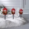 3pc Incandescent Red Metal Lantern With Greenery Christmas Novelty Path Light Clear - Wondershop™: UL Listed, Festive Outdoor Decor -Wondershop Sales GUEST 7308c8a2 650e 4580 938b ff48ef349f9b