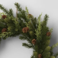 20" Mixed Greenery With Pinecones And Vine Artificial Christmas Wreath Green - Wondershop™ -Wondershop Sales GUEST 731ce050 e027 4077 befe 932dd5a3cde4