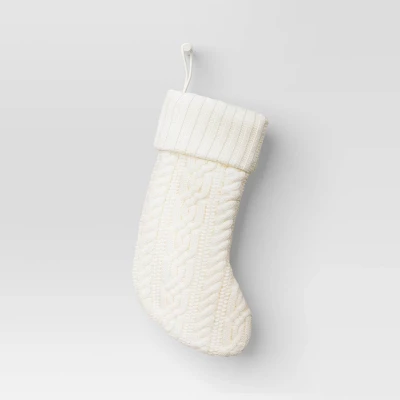 20" Cable Knit Christmas Stocking - Wondershop™ 5 20" Cable Knit Christmas Stocking - Wondershop™ - Image 3