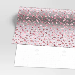 30” 25 Sq Ft Christmas Roll Wrap Red/White Candy On Silver - Wondershop™ -Wondershop Sales GUEST 7464cb42 ac6a 41d3 8b96 5e45b7da39e0
