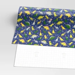 30” 125 Sq Ft Christmas Roll Wrap Dinosaurs On Blue - Wondershop™ -Wondershop Sales GUEST 7465d225 16a7 4492 8189 ae45ae6f27c2