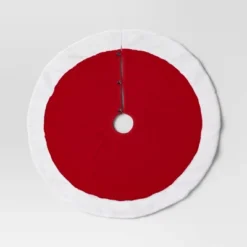 Christmas Plush With Fur Trim Tree Skirt Red And White - Wondershop™ -Wondershop Sales GUEST 7494d0ba 396a 4a40 9827 6d195cf84405