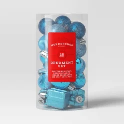 25ct Assorted Shatter-Resistant Christmas Tree Ornament Set - Wondershop™ -Wondershop Sales GUEST 76cc4c9a 5489 457c be8b da9bb44062fd