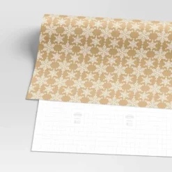 40" 125 Sq Ft Christmas Roll Wrap White Flakes On Brown Kraft - Wondershop™ -Wondershop Sales GUEST 770a5904 c3a9 4c34 9027 bb03b8473028