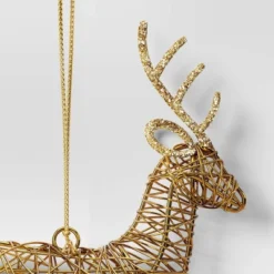 Christmas Wire Wrapped Reindeer Ornament Gold - Wondershop™ -Wondershop Sales GUEST 804e94d8 9ab3 4700 8d22 3fd82d1f63ac