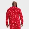 Men's Santa Print Ribbed Long Sleeve Holiday Matching Family Pajama Shirt - Wondershop™ Red -Wondershop Sales GUEST 81151f7e ea16 4ef9 a2b8 b605b8f711c4