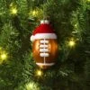 Christmas Glass Football With Santa Hat Ornament - Wondershop™ 2 Christmas Glass Football With Santa Hat Ornament - Wondershop™ -Wondershop Sales GUEST 82e55e24 9f8f 4505 b89a c7ec3fb06dad