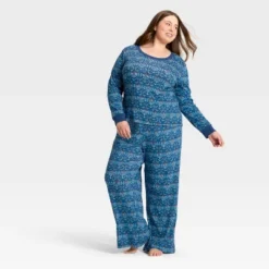 Women's Hanukkah Ribbed Long Sleeve Shirt And Pants Holiday Matching Family Pajama Set - Wondershop™ Blue -Wondershop Sales GUEST 886cfb8e db5e 4b53 8536 6866ae6b2f5a
