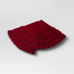 48" Velvet Tree Skirt With 3 Layers Of Ruffles - Wondershop™ -Wondershop Sales GUEST 89491204 4e39 4e3d b278 76152654b916