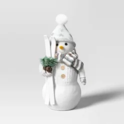 19.25" Fabric Snowman Figurine With Skis - Wondershop™ White -Wondershop Sales GUEST 8ac6c87b bc56 4c7f 8779 b663c4585a30