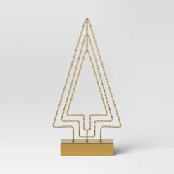 16.25" Battery Operated Lit Wire Christmas Tree Sculpture - Wondershop™ Gold -Wondershop Sales GUEST 915f3973 2f7b 48c6 a1d4 22330313d208