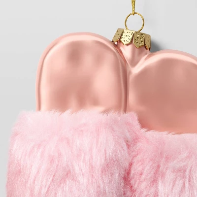 Christmas Glass Slippers Ornament Pink - Wondershop™ 4 Christmas Glass Slippers Ornament Pink - Wondershop™ - Image 2