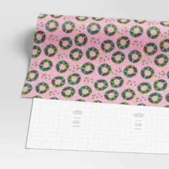 30” 20 Sq Ft Christmas Roll Wrap Happy Holidays And Wreaths On Pink - Wondershop™ 5 30” 20 Sq Ft Christmas Roll Wrap Happy Holidays And Wreaths On Pink - Wondershop™ -Wondershop Sales GUEST 9337253a 64b5 4eb4 8886 61d32306ba1e