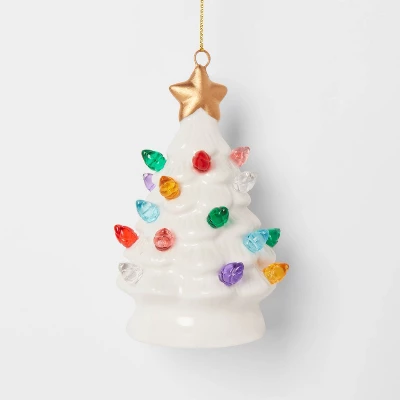 Lit Ceramic Retro Christmas Tree Ornament - Wondershop™ 6 Lit Ceramic Retro Christmas Tree Ornament - Wondershop™ - Image 4