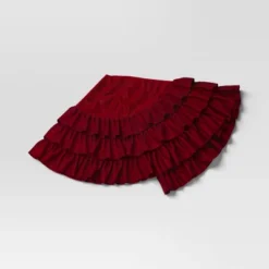 48" Velvet Tree Skirt With 3 Layers Of Ruffles - Wondershop™ -Wondershop Sales GUEST 9af7e8e5 a513 4a47 b65c db51b613f968