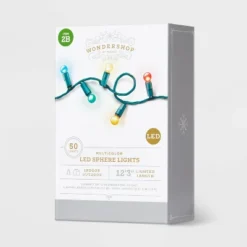 50ct LED Smooth Sphere Christmas String Lights With Green Wire - Wondershop™ -Wondershop Sales GUEST 9cf57525 1521 4fb3 919a d81fb2c090cb