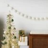 72" Christmas All White Poms Garland Ivory - Wondershop™ -Wondershop Sales GUEST 9f027b05 a2bc 4042 8bdf 08f00183d4dd