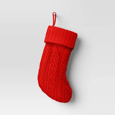 20" Cable Knit Christmas Stocking - Wondershop™ 7 20" Cable Knit Christmas Stocking - Wondershop™ - Image 5
