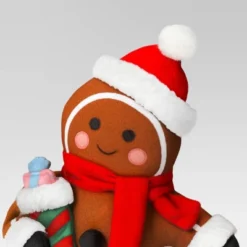 18" Fabric Gingerbread Man Holding Stocking Decorative Sculpture - Wondershop™ Brown -Wondershop Sales GUEST a2c0c3d6 56de 4623 811e a2df8f625788
