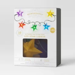 10ct LED Star Alternating Slow Fade Christmas String Lights Multicolor Green Wire - Wondershop™ -Wondershop Sales GUEST a468094c d910 4bf0 ad4f 69fe6a4d44c0