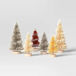 10pc Battery Operated Ceramic Christmas Village Set With Bottle Brush Trees - Wondershop™ White/Tan -Wondershop Sales GUEST a4b83105 129d 49b9 9b5c 9b8e80173d6b