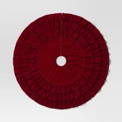 48" Velvet Tree Skirt With 3 Layers Of Ruffles - Wondershop™ -Wondershop Sales GUEST a664b47b fdf8 49cc b448 ac2027232ffc