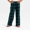 Kids' Plaid Microfleece Holiday Matching Family Pajama Pants - Wondershop™ Navy Blue -Wondershop Sales GUEST a7f7dfea 2910 4ca7 909e 78eccf55c79a