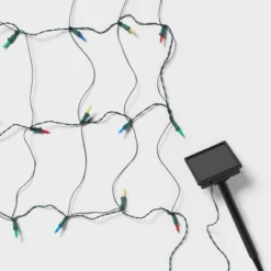 3'x4' 50ct Solar LED Christmas Net Lights With Green Wire - Wondershop™ -Wondershop Sales GUEST a84aa275 7559 401f be39 662c125dbb5b