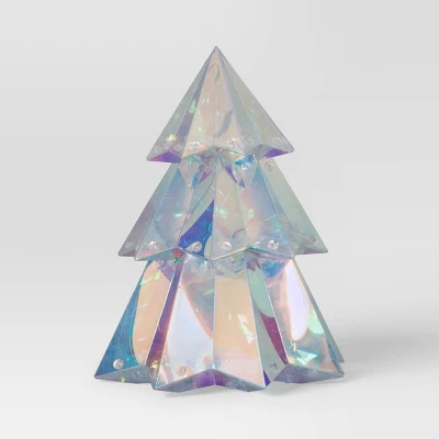 9.6" Christmas Lit Iridescent Tree Decor - Wondershop™ 4 9.6" Christmas Lit Iridescent Tree Decor - Wondershop™ - Image 2