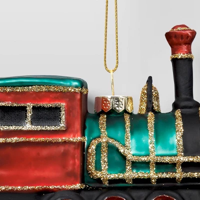 Christmas Glass Train Ornament - Wondershop™ 4 Christmas Glass Train Ornament - Wondershop™ - Image 2