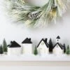 10pc Battery Operated Decorative Ceramic Village Kit White/Black With Green Trees - Wondershop™ -Wondershop Sales GUEST b7b347d5 bd1f 426d aad0 6a61ccc229d4