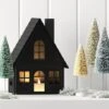 9" Lit Metal House Christmas Village Building - Wondershop™ Black: Battery-Powered Indoor Decorative Object -Wondershop Sales GUEST b84fe4d4 a506 4b73 9adb 0e8524491dab