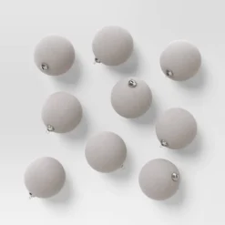 9ct 80mm Christmas Flocked Ball Ornament Set - Wondershop™ -Wondershop Sales GUEST b8dbe55b 6ff8 408a b620 0fb3dd87f94b