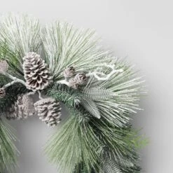 28" Flocked Cedar With Pinecones Artificial Christmas Wreath Green/White - Wondershop™ -Wondershop Sales GUEST bc0ac9d7 f8e5 436e 8fe3 7ce981e2bc73