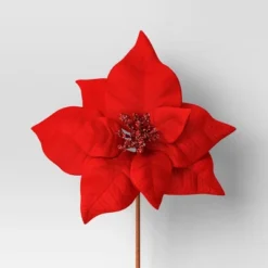 4pc Christmas Pick Set 2 Magnolia Leaf 2 Red Poinsettia - Wondershop™ -Wondershop Sales GUEST bc80d9d8 f5d8 49ca 9898 9b759648f565
