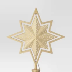 Christmas Lit Auto Rotating Star 8 Point Gold Tree Topper - Wondershop™ -Wondershop Sales GUEST bfd87db7 5b2e 4192 9a46 fce35949323a