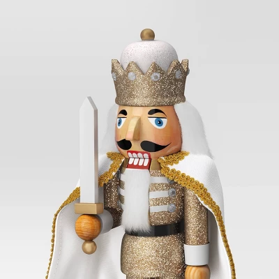 Cape Nutcracker Figure Gold Glitter - Wondershop™ 3 Cape Nutcracker Figure Gold Glitter - Wondershop™