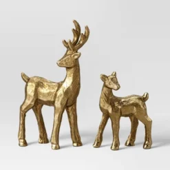 8pk Christmas Poly Animals/Trees/People Decor Set Gold - Wondershop™ -Wondershop Sales GUEST c6d57324 13ff 46f6 9116 4469dca4d8d7