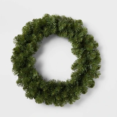 20" Pre-lit Pine Artificial Christmas Wreath Clear Lights - Wondershop™ 4 20" Pre-lit Pine Artificial Christmas Wreath Clear Lights - Wondershop™ - Image 2