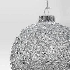 Christmas Silver Beaded Ball Ornament - Wondershop™ 5 Christmas Silver Beaded Ball Ornament - Wondershop™ -Wondershop Sales GUEST c7ae7145 7d24 4a5f a992 0ec706058e44