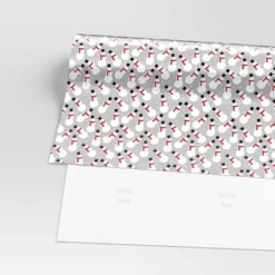 30” 25 Sq Ft Christmas Roll Wrap Snowman On Silver - Wondershop™ -Wondershop Sales GUEST c9faed1e 1a13 4b33 a811 7aed944e419d