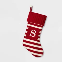 Knit Striped Monogram Christmas Stocking - Wondershop™ -Wondershop Sales GUEST cb1fd900 6aad 48fb bb11 e9ced7bb2d01
