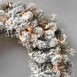 28in Pre-lit Flocked Artificial Cashmere Christmas Wreath Clear Lights - Wondershop™ 5 28in Pre-lit Flocked Artificial Cashmere Christmas Wreath Clear Lights - Wondershop™ -Wondershop Sales GUEST cd8318dd 72f9 4945 bf60 05cc5fca3981