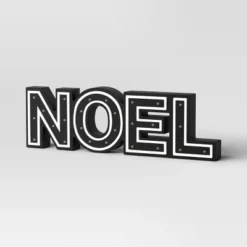 16"x4.75" Battery Operated Lit Wood 'Noel' Tabletop Sign - Wondershop™ Black -Wondershop Sales GUEST cdb78b9b 79d1 4ca9 bf37 b97b1a1e8c0b
