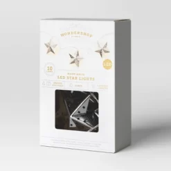 10ct LED Battery Operated Silver Star Christmas Novelty String Lights Warm White - Wondershop™ 8 10ct LED Battery Operated Silver Star Christmas Novelty String Lights Warm White - Wondershop™ -Wondershop Sales GUEST cdeea9b1 2a93 4279 919a d8f8bd33f403