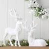 13.5" Christmas Flocked Standing Deer White - Wondershop™ -Wondershop Sales GUEST ce5c1783 d99d 43cc ad0e 0f41c0b52bc7 1